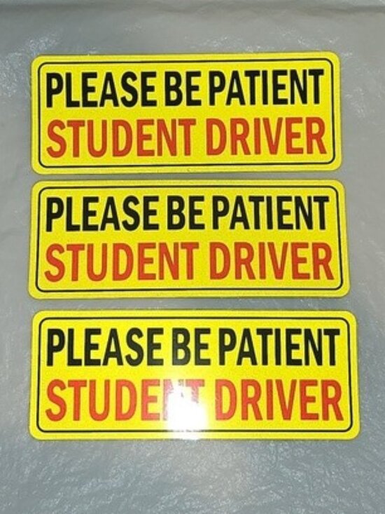 JUSTTOP 3pcs Student Driver Magnet for Car Please Be Patient Student Driver, New - Picture 2 of 8